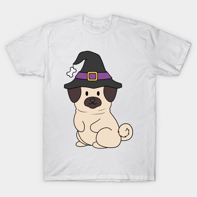 Halloween Pug T-Shirt by BiscuitSnack